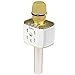 [Upgraded] VERKB Wireless Karaoke Microphone with Speaker Pro, Easter Gift Idea for Kids, 3-in-1 Portable Bluetooth KTV Karaoke Machine for Apple Android Smartphone or Pc (Light Gold)