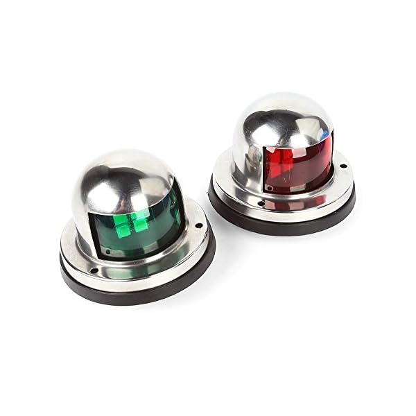 LTC-One-Pair-Marine-Boat-Yacht-Light-12V-Stainless-Steel-LED-Bow-Navigation-Lights