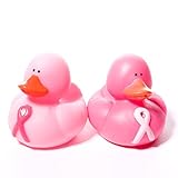 Pink Ribbon Rubber Duck