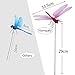 Homgaty 25Pieces Colourful Garden Butterflies Dragonflies On Sticks Butterfly Stakes Patio Ornaments Plant Outdoor Yard Decoration