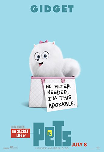 Amazon.com: THE SECRET LIFE OF PETS - Plush toy "Gidget" white dog ...