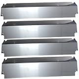 BBQ Replacement Gas Grill Stainless Steel Heat Plate (4-Pack) for Charbroil Grill Models, Charbroil Model #G501-0008-W1, Replaces Part Number 80003332 (Dims: 16" X 3 13/16")