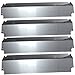 BBQ Replacement Gas Grill Stainless Steel Heat Plate (4-Pack) for Charbroil Grill Models, Charbroil Model #G501-0008-W1, Replaces Part Number 80003332 (Dims: 16
