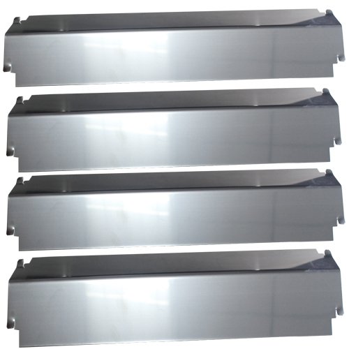 BBQ Replacement Gas Grill Stainless Steel Heat Plate (4-Pack) for Charbroil Grill Models, Charbroil Model #G501-0008-W1, Replaces Part Number 80003332 (Dims: 16" X 3 13/16")