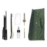 Gadgetmann AR-15 / M16 Field Cleaning Kit, Gun Cleaning Brushes Set for all AR-15 and M16 Variants with Oliver Green Storage Bag