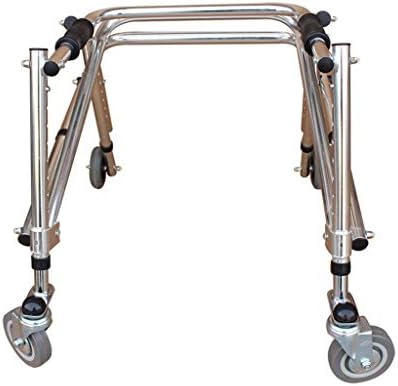 EGCLJ Foldable Children's Wheeled Walker - Cerebral Palsy Walker - Adjustable Height and Lightweight Pulley Walker - 300 pounds