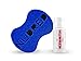 NuDred Coil I.T. Formula - Twist Hair Sponge Brush + Hair Conditioning For Men and Women, For Moisturized Sculpted Coils, Twists & Locs (Blue Mini Hair Sponge, Small Holes, 1oz Hair Moisturizer)