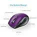 TeckNet Alpha Ergonomic 2.4G Wireless Optical Mobile Mouse 3000 DPI with USB Nano Receiver for Laptop,PC,Chromebook,Macbook,Computer,6 Buttons,30 Months Battery Life, 5 DPI Adjustment Levels