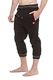 Mens ECKO UNLTD Fleece Capri Jogger Pants Black M