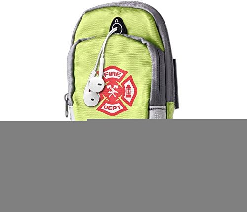 AWADER Portable Arm Bag Firefighter Rescue Symbol KellyGreen