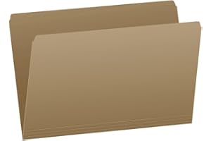 Pendaflex File Folders, Straight Cut Tab, Legal Size, Sand, Durable Paper Stock, 100/Box, Ideal for Office, Home, and School 