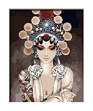 Colour Talk DIY Oil Painting, Paint by Number kit- Peking Opera 16x20 inch