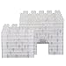 SCS Direct Building Bricks - 500 Pc Big Bag of Bricks Bulk Clear Blocks with 27 Roof Pieces - Tight Fit with All Major Brands