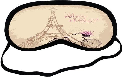 Personalise Custom Paris Eiffel Tower Pink Sleeping Mask Best Comfortable Sleeping Eye Cover Great for Travel Rest And Meditation Shift Work Sleep