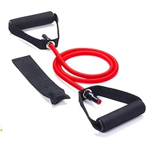 ZZ ZONEX Extra Strong Pull String – Body Building Training, Pull Rope Rubber Exerciser, Toning Tube with Door Anchor…