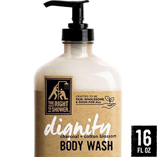 The Right to Shower Dignity Body Wash Charcoal and Cotton Blossom Vegan, Aloe Vera, 16 Ounce - Image 3