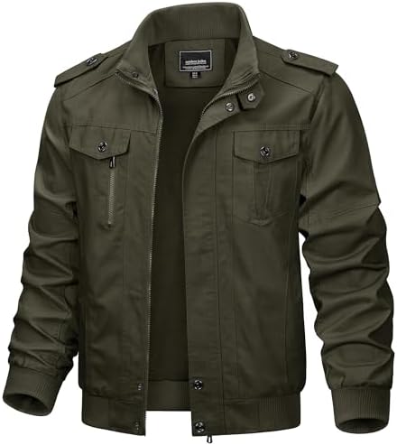 CHEXPEL Men's Thick Winter Jackets with Hood Fleece Lining Cotton