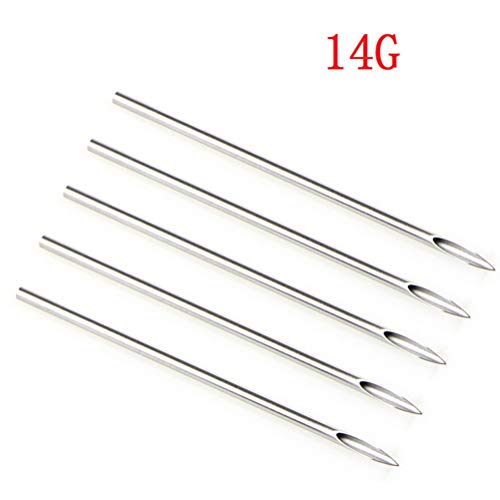 Panghuhu88 41PCS Professional Body Piercing Tool Kit Ear Nose Navel Nipple Needles Set