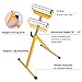 TUFFIOM Roller Stand, Folding Material Support Pedestal Height Adjustable Portable, 132lbs Weight Capacity, Work with Table Miter Saws for Log Timber Firewood
