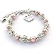 DOLON Simulated Pink Pearls Wedding Jewelry Gift for Flower Girl