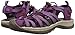 KEEN Women's Whisper Closed Toe Sport Sandals, Grape Kiss/Grape Wine, 8