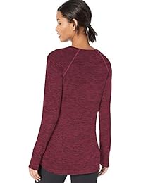 Essentials Crew Brushed Tech Stretch manga larga para mujer