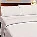 SRP Linen 100-Percent Cotton Percale 600-Thread-Count Super Soft Hotel Bed Sheet Set Three Quarter/ Small Double/ Antique Solid White Fit Up to 12