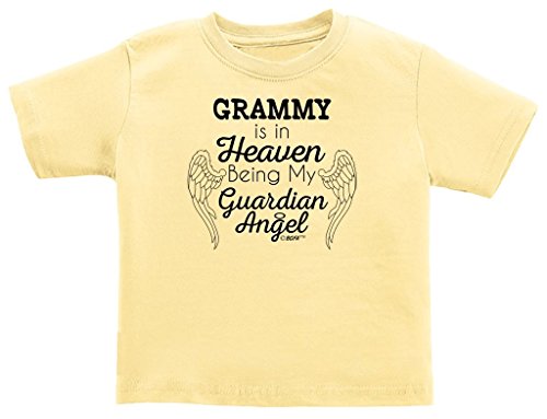 Remembrance Gifts Grammy in Heaven Being my Guardian Angel Infant T-Shirt 18 Months Banana - Thumbnail 3
