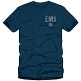 Reflective EMS Navy Blue Moisture Wicking Duty T-shirt