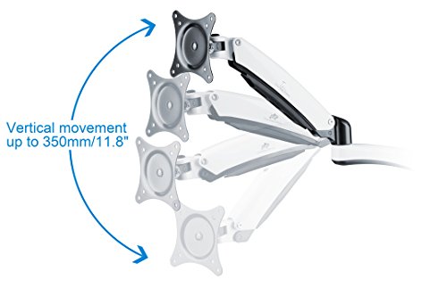 Mounting Dream MD4130-2 Monitor Desk Mount Stand with Dual Spring Arms Fits Most of 10-26” Monitors, LED and LCD Displays with VESA of 3”x 3” and 4”x 4” - Thumbnail 5