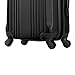 Olympia U.S.A.Apache 21-inch Expandable Hardside Carry-On Luggage Spinner Suitcase with Hidden Compartment, Black/Black