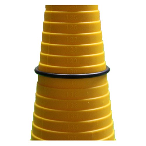 Small Parts ORing Sizing Cone, 17 1/2 Inches Tall, Plastic, Yellow