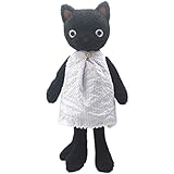 JIARU Stuffed Animals Cats Plush Toys Dressed Dolls with Removable Clothes (Black, 20 Inch)