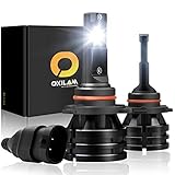 OXILAM [2019 Newest] 9005-LED-Headlight-Bulbs 10,000 Lumens Extremely Bright Mini Design HB3 All-in-One Conversion Kit 6000K White-2 Year Warranty (Pack of 2)