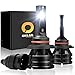 OXILAM [2019 Newest] 9005-LED-Headlight-Bulbs 10,000 Lumens Extremely Bright Mini Design HB3 All-in-One Conversion Kit 6000K White-2 Year Warranty (Pack of 2)
