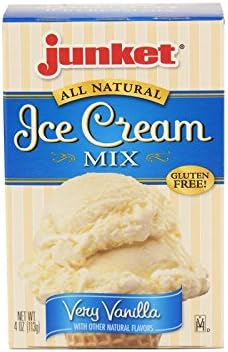 Junket Very Vanilla Ice Cream Mix, 4 Ounce, 3 Pack