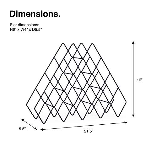 4 VonShef+Bottle+Wine+Rack+Black