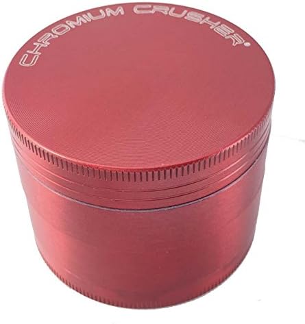 Chromium Crusher 2" Red 4 Piece Tobacco Spice Herb Grinder