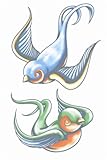 Tinsley Transfers Swallows Vintage Temporary FX Tattoo
