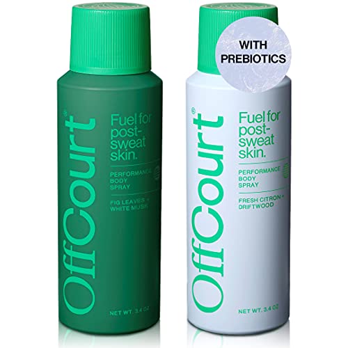 OffCourt Natural Body Spray for Men with Prebiotics Deodorizing Mens