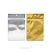 Hanging Zip Barrier Bags | 100 Pack | 3 5/8 x 5 | Food Safe and Smell Proof with Tamper Resistant Seal | Great for Herb Harvesting | Metallized Gold Back, Clear Front | HZBB4CGA﻿