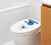 Mziart Cartoon Toilet Lid Cover Stickers For Kids, Waterproof & Removable Stickers for Restroom wall decals - Cute Spray Whale