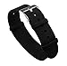 BARTON Leather NATO Style Watch Straps - Choose Color, Length & Width - Black 18mm Standard Band