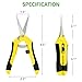 iPower GLPRNR6 6.5 Inch Pruning Shears Hand Pruner for Gardening Potting with Straight Stainless Steel Blades, Yellowthumb 3