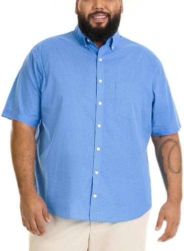 Van Heusen Men's Big Tall Tall Wrinkle Free Short Sleeve Button