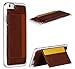 iPhone 6S Case, Aceabove [Kickstand][Dark Brown] Slim Protective Leather Wallet Cover Case with Stand Feature and Credit Card Wallet case for Apple iPhone 6 (2014) / iPhone 6S (2015)