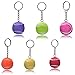 Pakala66 Sport Style Tennis Ball Keychain Tennis Keyring Best Gift for Sports Lovers，6 Color Set