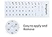 English Keyboard Stickers Full Size Universal PC Computer Laptop Desktop Replacement - QWERTY Alphabet for Full Size Keyboards - 1PCS
