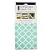 DII Fridge Liner Collection Non-Adhesive, Cut to Fit, 12x24, Aqua Lattice, 6 Piece