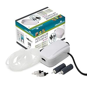 All-Pond-Solutions-Aquarium-Tropical-Air-Pump-180-Litre-Hour-Flow-Rate AllPondSolutions Aquarium Air Pump For Coldwater or Tropical Fish Tanks 90 to 700 Litres - 1 - 4 Outlets - Ultra Quiet…